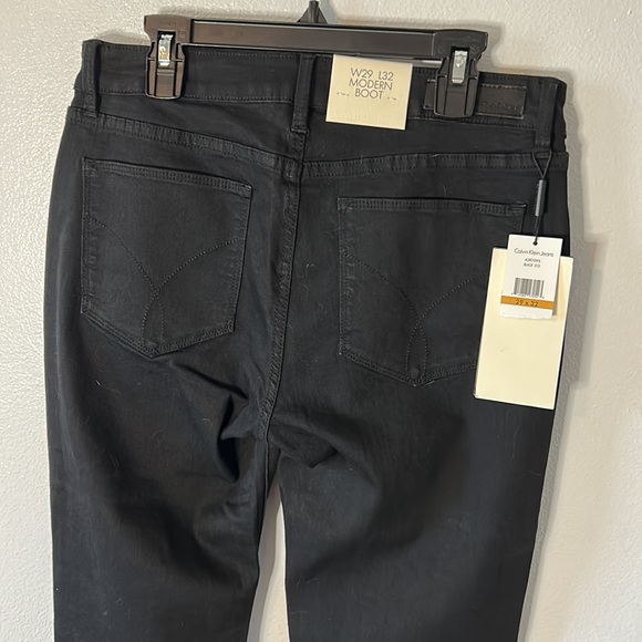 Calvin Klein modern boot denim black women’s jeans 29w 32L brand new with tags - Picture 3 of 4